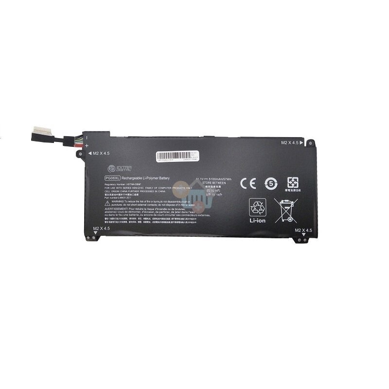Nešiojamo kompiuterio baterija HP PG06XL, 57 Wh/5100mAh +++ TOP Balansas