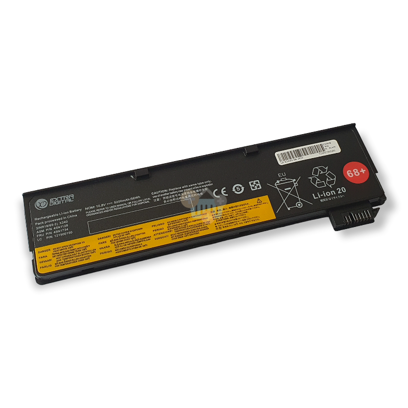 Nešiojamo kompiuterio baterija LENOVO 0C52862, 5200mAh +++ TOP Efektyvumas