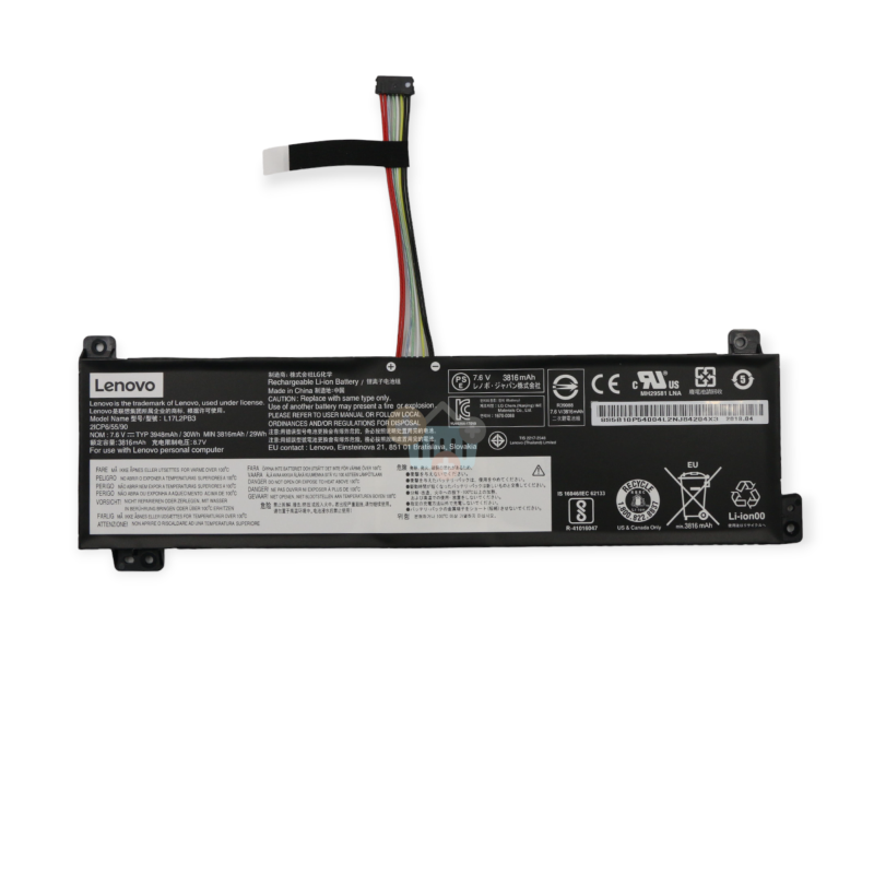 Nešiojamo kompiuterio baterija LENOVO L17L2PB3, 30Wh +++ TOP Saugumas
