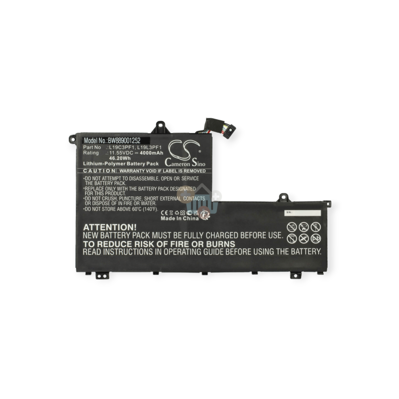 Nešiojamo kompiuterio baterija LENOVO L19C3PF1, 4000mAh +++ TOP Efektyvumas