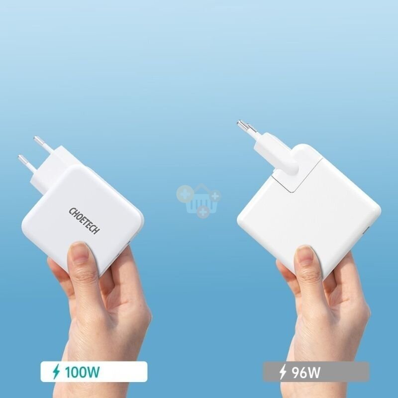 Nešiojamo kompiuterio įkroviklis USB Type-C: 100W Super Slim GaN Choetech  +++ TOP Kokybė 2