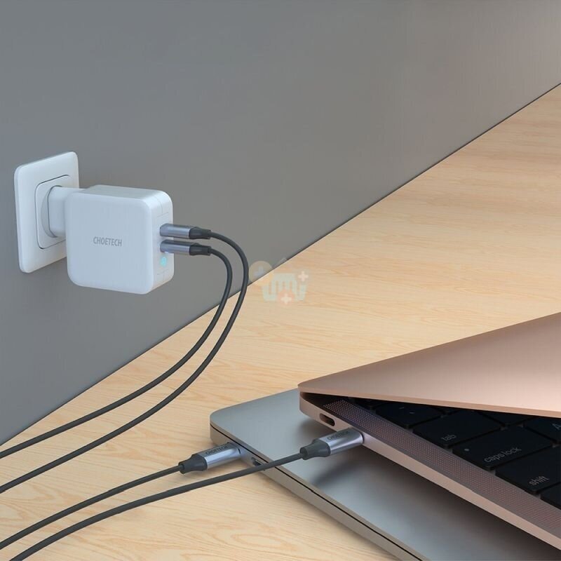 Nešiojamo kompiuterio įkroviklis USB Type-C: 100W Super Slim GaN Choetech  +++ TOP Kokybė 3