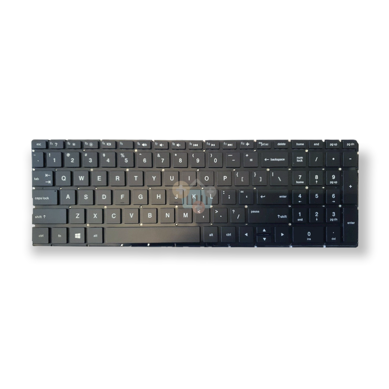 Nešiojamo kompiuterio klaviatūra HP 15-BS, 250 G6, 255 G6, 256 G6, 258 G6 US su pašvietimu Nešiojamo kompiuterio klaviatūra HP 15-BS, 250 G6, 255 G6, 256 G6, 258 G6 US su pašvietimu