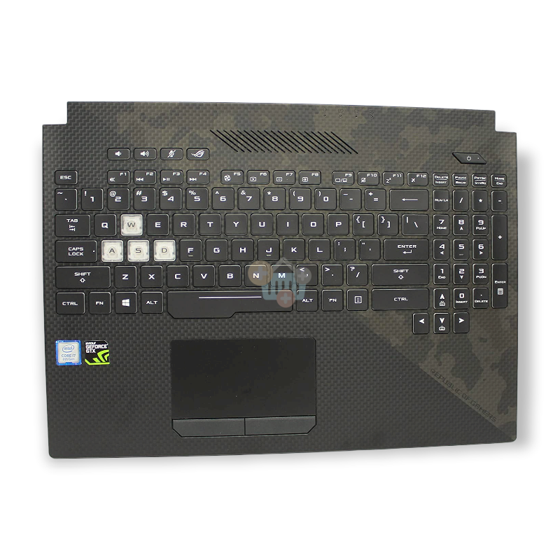 Nešiojamo kompiuterio klaviatūra su korpusu (palmrest) ASUS GL504GS, GL504GM +++ TOP Kokybė Nešiojamo kompiuterio klaviatūra su korpusu (palmrest) ASUS GL504GS, GL504GM +++ TOP Kokybė