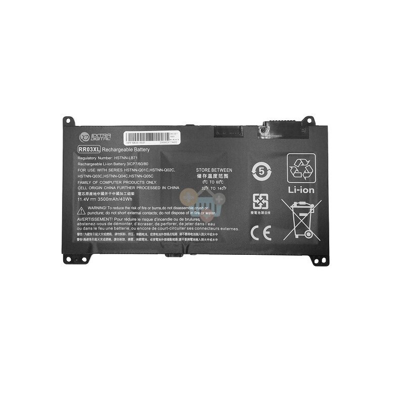 Nešiojamo kompiuterio baterija HP RR03XL, 40 Wh/3500mAh +++ TOP Balansas