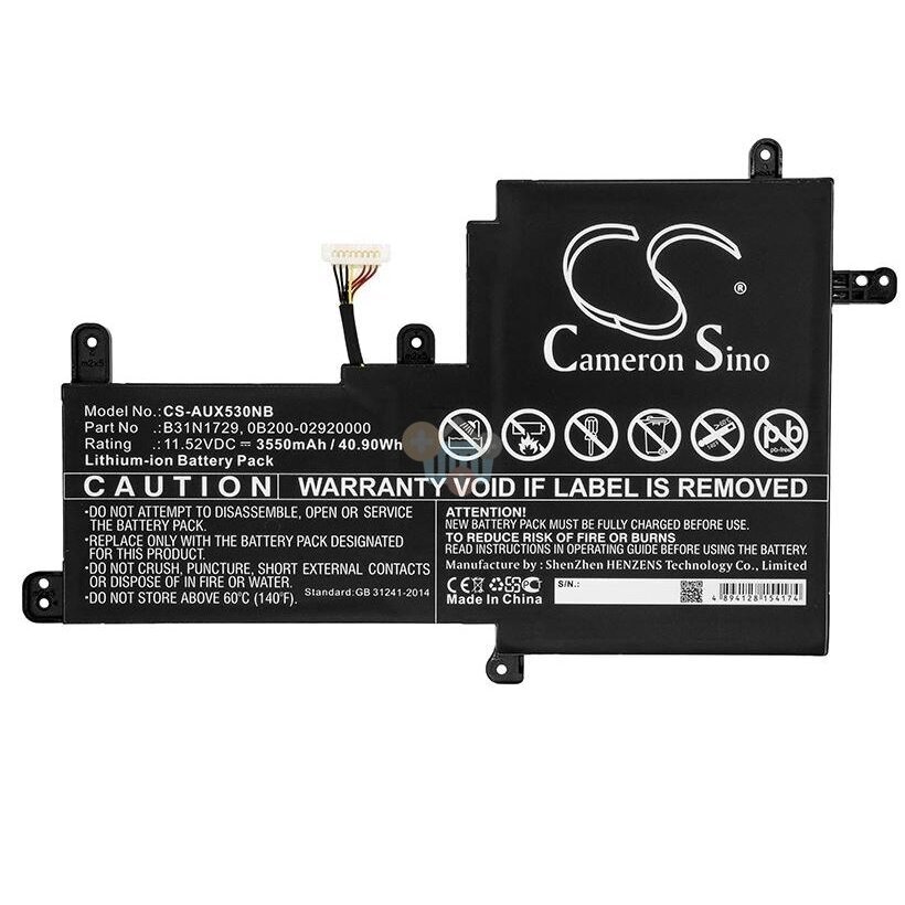 Nešiojamo kompiuterio baterija ASUS B31N1729, 3550mAh/ 40.90Wh +++ TOP Balansas
