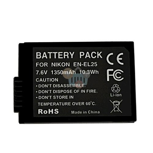 NIKON EN-EL25 baterija, 1350mAh NIKON EN-EL25 baterija, 1350mAh