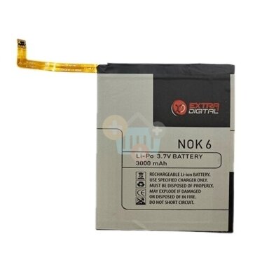 Nokia 6 baterija Extra Digital +++ TOP Efektyvumas