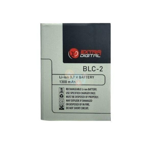 Nokia BLC-2 (3310, 3410, 3510) baterija Extra Digital +++ TOP Efektyvumas Nokia BLC-2 (3310, 3410, 3510) baterija Extra Digital +++ TOP Efektyvumas