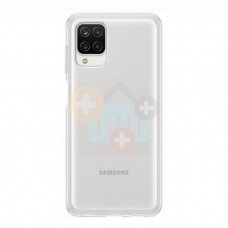 Originalus Samsung Galaxy A12 dėklas Soft Clear Cover (skaidrus) +++ TOP Kokybė