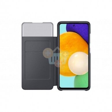 Originalus Samsung Galaxy A32 5G dėklas Smart S View Wallet Cover (juodas) +++ TOP Kokybė 2