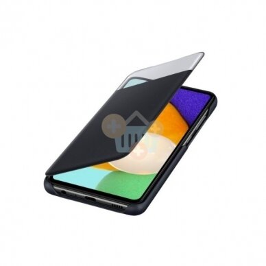 Originalus Samsung Galaxy A32 5G dėklas Smart S View Wallet Cover (juodas) +++ TOP Kokybė 3