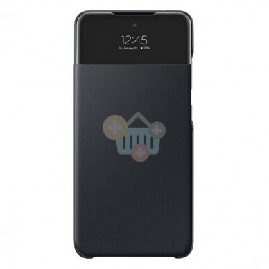 Originalus Samsung Galaxy A32 5G dėklas Smart S View Wallet Cover (juodas) +++ TOP Kokybė Originalus Samsung Galaxy A32 5G dėklas Smart S View Wallet Cover (juodas) +++ TOP Kokybė
