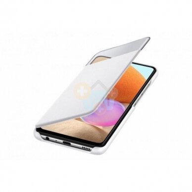 Originalus Samsung Galaxy A32 dėklas Smart S View Wallet Cover (baltas) +++ TOP Kokybė 2