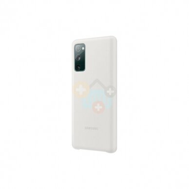 Originalus Samsung Galaxy S20 FE dėklas Silicone Cover (baltas) +++ TOP Kokybė 2