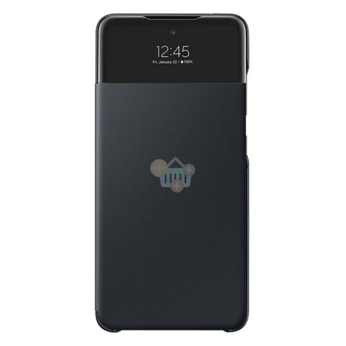 Originalus Samsung Galaxy A32 5G dėklas Smart S View Wallet Cover (juodas) +++ TOP Kokybė
