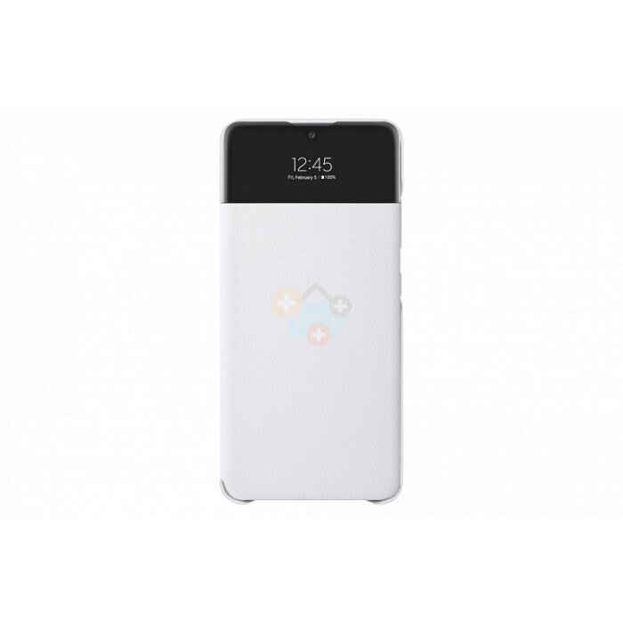 Originalus Samsung Galaxy A32 5G dėklas Smart S View Wallet Cover (baltas) +++ TOP Kokybė