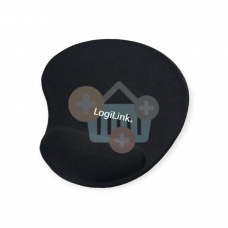 Pelės kilimėlis LogiLink gelinis, su riešo atrama, juodas