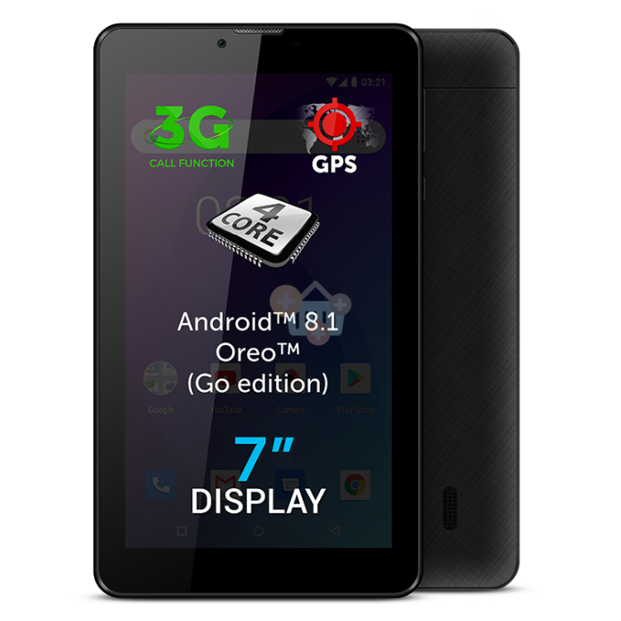 Planšetinis kompiuteris Allview AX503 7", Black, LCD, 1024×600, 8 GB, 3G, Wi-Fi, Android, 8.1 2 Planšetinis kompiuteris Allview AX503 7", Black, LCD, 1024×600, 8 GB, 3G, Wi-Fi, Android, 8.1 2