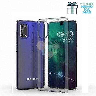 Samsung Galaxy A41 dėklas Just Must Nake Anti-Bacterial (skaidrus) +++ TOP Balansas +1 vnt. NEMOKAMAI!