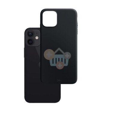 Apple iPhone 12 Mini dėklas 3MK Matt Case (juodas) +++ TOP Komfortas