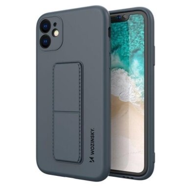 Samsung Galaxy A52s 5G / A52 5G / A52 4G silikoninis dėklas Wozinsky Kickstand Case (mėlynas) +++ TOP Funkcionalumas Samsung Galaxy A52s 5G / A52 5G / A52 4G silikoninis dėklas Wozinsky Kickstand Case (mėlynas) +++ TOP Funkcionalumas