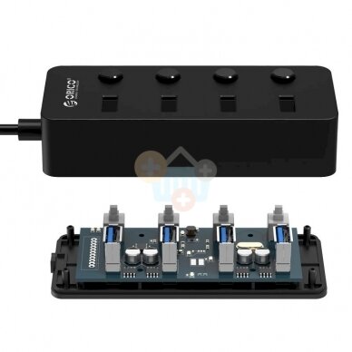 Šakotuvas ORICO USB W9PH4-U3-V1-BK-PRO Šakotuvas ORICO USB W9PH4-U3-V1-BK-PRO