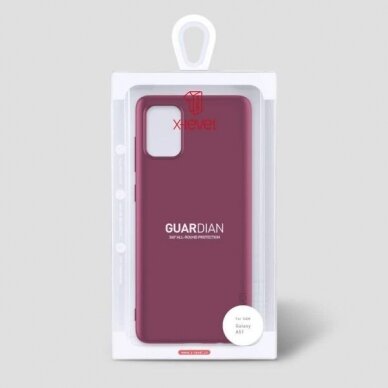 Samsung Galaxy A51 dėklas X-Level Guardian (bordo) +++ TOP Komfortas 4 Samsung Galaxy A51 dėklas X-Level Guardian (bordo) +++ TOP Komfortas 4