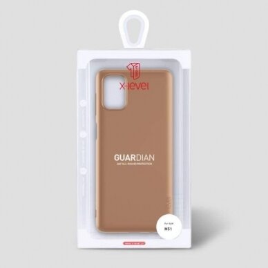 Samsung Galaxy M51 dėklas X-Level Guardian (auksinis) +++ TOP Komfortas 3
