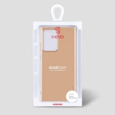 Samsung Galaxy Note 20 Ultra dėklas X-Level Guardian (auksinis) +++ TOP Komfortas 4 Samsung Galaxy Note 20 Ultra dėklas X-Level Guardian (auksinis) +++ TOP Komfortas 4