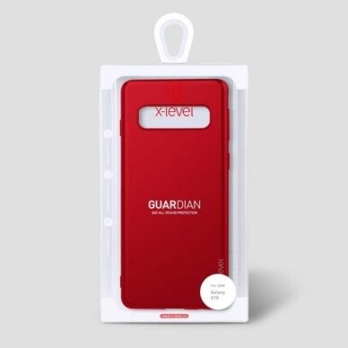 Samsung Galaxy S10 dėklas X-Level Guardian (raudonas) +++ TOP Komfortas 3 Samsung Galaxy S10 dėklas X-Level Guardian (raudonas) +++ TOP Komfortas 3