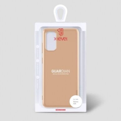 Samsung Galaxy S20, S11e dėklas X-Level Guardian (auksinis) +++ TOP Komfortas 4 Samsung Galaxy S20, S11e dėklas X-Level Guardian (auksinis) +++ TOP Komfortas 4