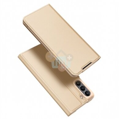 Samsung Galaxy S21 FE dėklas Dux Ducis Skin Pro (auksinis) +++ TOP Balansas Samsung Galaxy S21 FE dėklas Dux Ducis Skin Pro (auksinis) +++ TOP Balansas