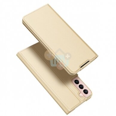 Samsung Galaxy S21 (G990), S21 5G (G991) dėklas Dux Ducis Skin Pro (auksinis) +++ TOP Balansas Samsung Galaxy S21 (G990), S21 5G (G991) dėklas Dux Ducis Skin Pro (auksinis) +++ TOP Balansas