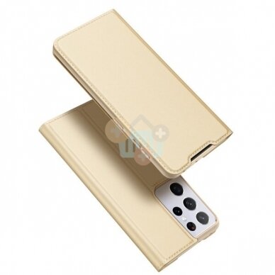 Samsung Galaxy S21 Ultra 5G (G998) dėklas Dux Ducis Skin Pro (auksinis) +++ TOP Balansas Samsung Galaxy S21 Ultra 5G (G998) dėklas Dux Ducis Skin Pro (auksinis) +++ TOP Balansas
