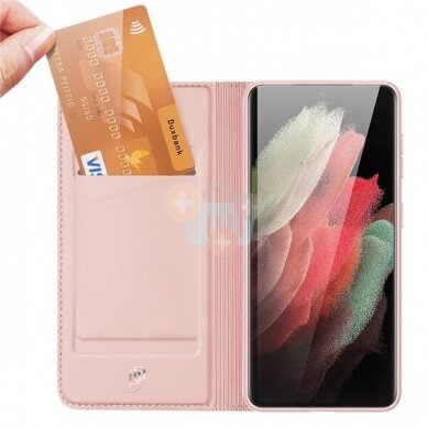 Samsung Galaxy S21 Ultra (G998) dėklas Dux Ducis Skin Pro (rožinis, auksinis) +++ TOP Balansas 1