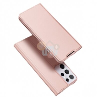 Samsung Galaxy S21 Ultra (G998) dėklas Dux Ducis Skin Pro (rožinis, auksinis) +++ TOP Balansas Samsung Galaxy S21 Ultra (G998) dėklas Dux Ducis Skin Pro (rožinis, auksinis) +++ TOP Balansas