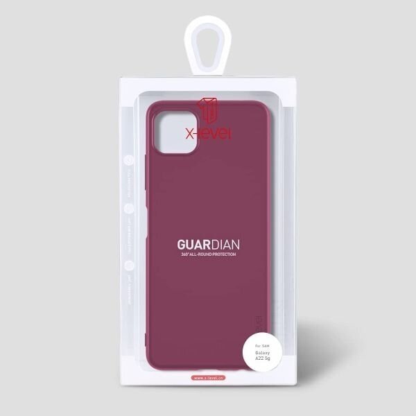 Samsung Galaxy A22 5G dėklas X-Level Guardian (bordo) +++ TOP Komfortas 4 Samsung Galaxy A22 5G dėklas X-Level Guardian (bordo) +++ TOP Komfortas 4