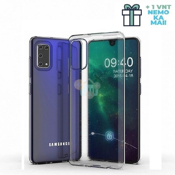 Samsung Galaxy A41 dėklas Just Must Nake Anti-Bacterial (skaidrus) +++ TOP Balansas +1 vnt. NEMOKAMAI! Samsung Galaxy A41 dėklas Just Must Nake Anti-Bacterial (skaidrus) +++ TOP Balansas +1 vnt. NEMOKAMAI!