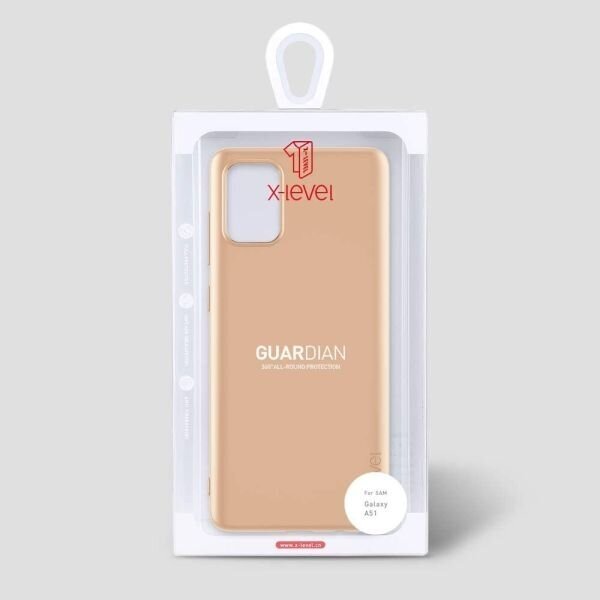 Samsung Galaxy A51 dėklas X-Level Guardian (auksinis) +++ TOP Komfortas 4 Samsung Galaxy A51 dėklas X-Level Guardian (auksinis) +++ TOP Komfortas 4
