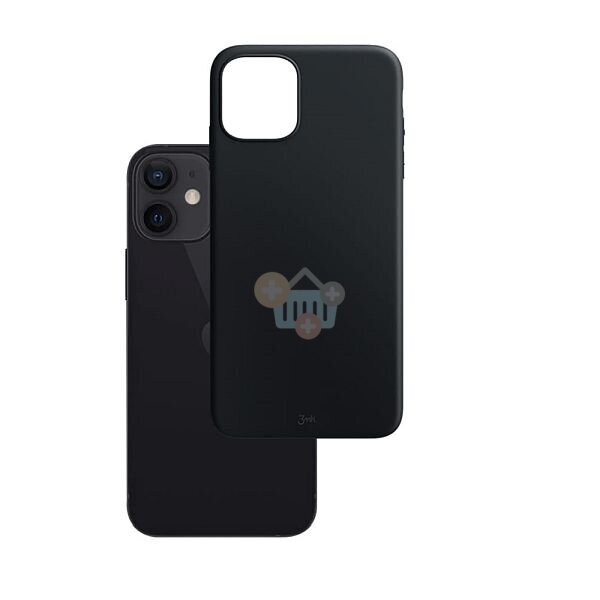 Apple iPhone 12 Mini dėklas 3MK Matt Case (juodas) +++ TOP Komfortas Apple iPhone 12 Mini dėklas 3MK Matt Case (juodas) +++ TOP Komfortas