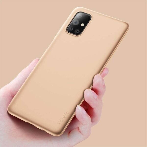 Samsung Galaxy M51 dėklas X-Level Guardian (auksinis) +++ TOP Komfortas 2