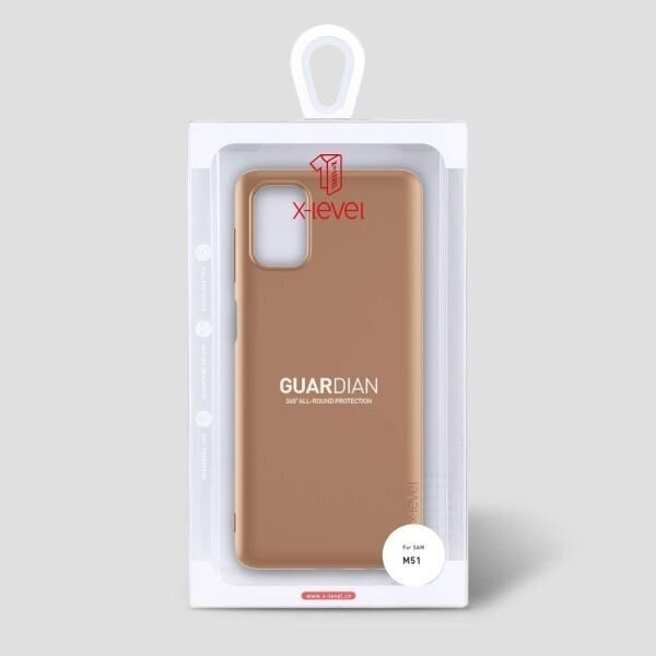 Samsung Galaxy M51 dėklas X-Level Guardian (auksinis) +++ TOP Komfortas 3
