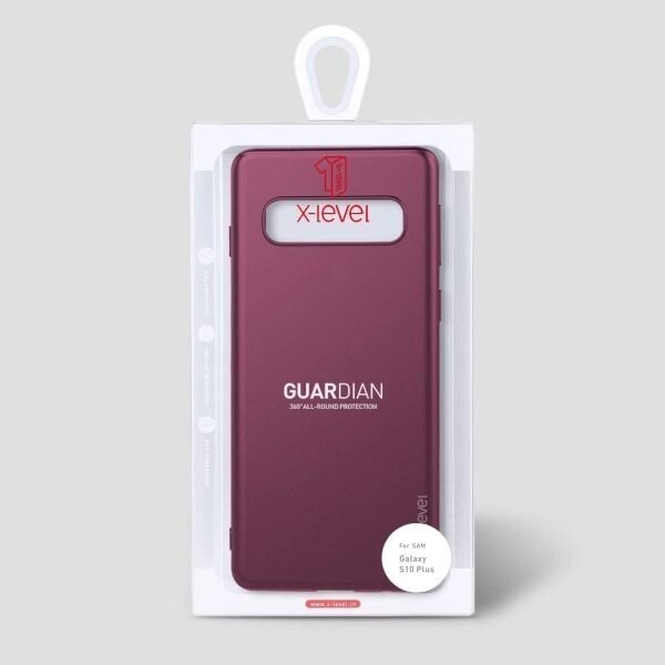 Samsung Galaxy S10 Plus dėklas X-Level Guardian (bordo) +++ TOP Komfortas 3