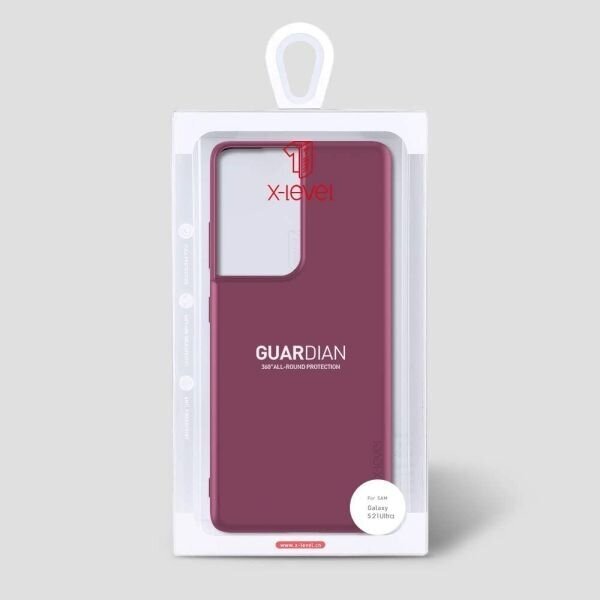 Samsung Galaxy S21 Ultra, S30 Ultra dėklas X-Level Guardian (bordo) +++ TOP Komfortas 3