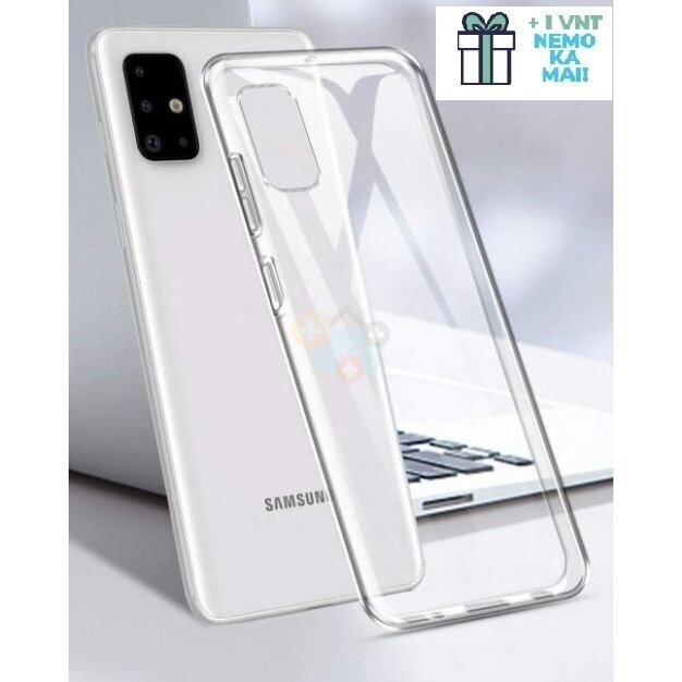 Samsung Galaxy A71 dėklas Just Must Nake (skaidrus) +++ TOP Balansas +1 vnt. NEMOKAMAI! Samsung Galaxy A71 dėklas Just Must Nake (skaidrus) +++ TOP Balansas +1 vnt. NEMOKAMAI!