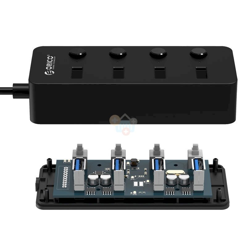Šakotuvas ORICO USB W9PH4-U3-V1-BK-PRO Šakotuvas ORICO USB W9PH4-U3-V1-BK-PRO