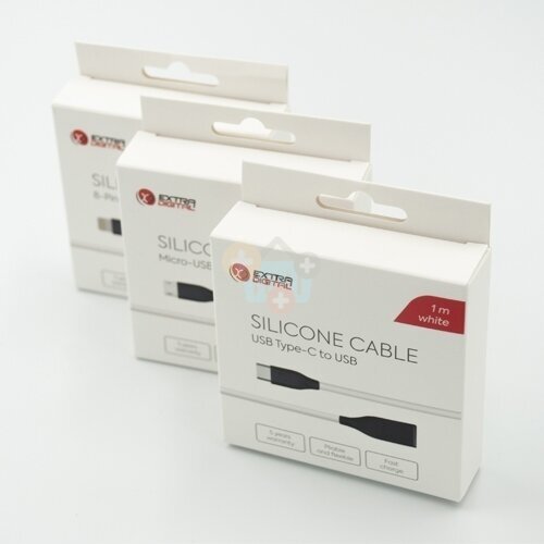 Silikoninis kabelis USB - Micro USB (baltas, 2m) +++ TOP Komfortas 2 Silikoninis kabelis USB - Micro USB (baltas, 2m) +++ TOP Komfortas 2