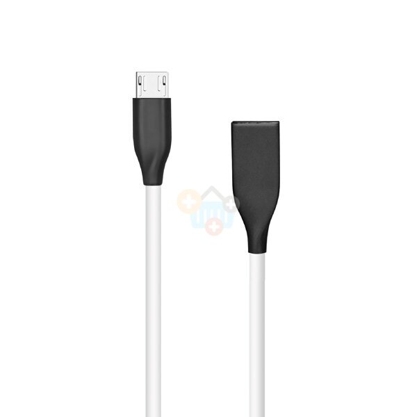 Silikoninis kabelis USB - Micro USB (baltas, 2m) +++ TOP Komfortas Silikoninis kabelis USB - Micro USB (baltas, 2m) +++ TOP Komfortas