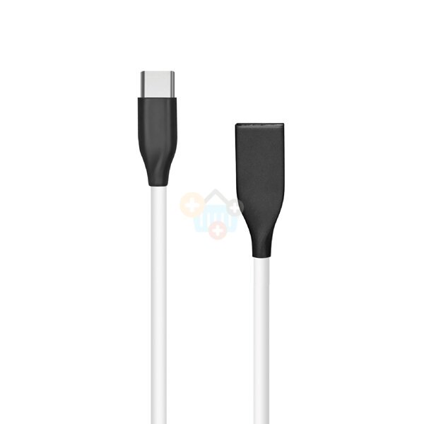 Silikoninis kabelis USB - Type C (baltas, 2m) +++ TOP Komfortas Silikoninis kabelis USB - Type C (baltas, 2m) +++ TOP Komfortas
